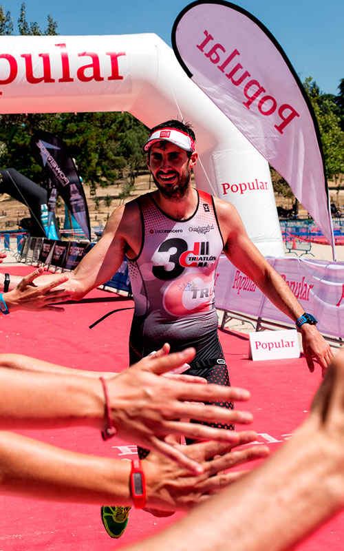 Club 3d triatlon en el triatlon villa de madrid Alvaro Arnal