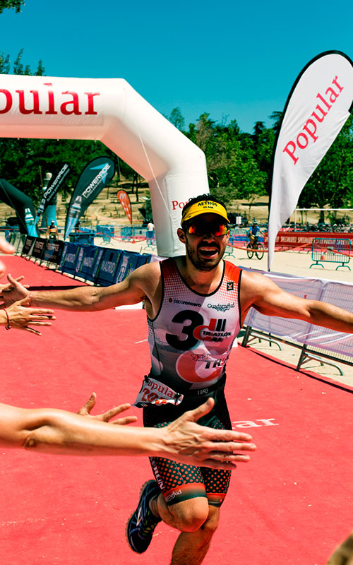 Club 3d triatlon en el triatlon villa de madrid Nacho