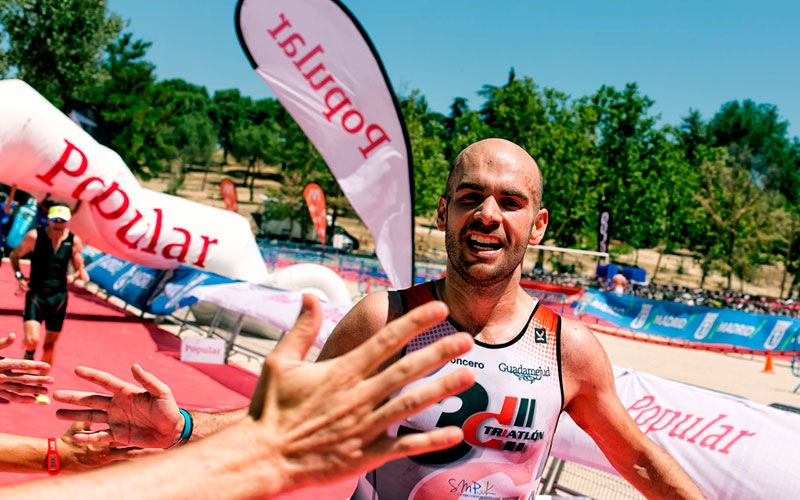 Club 3d triatlon en el triatlon villa de madrid Toño