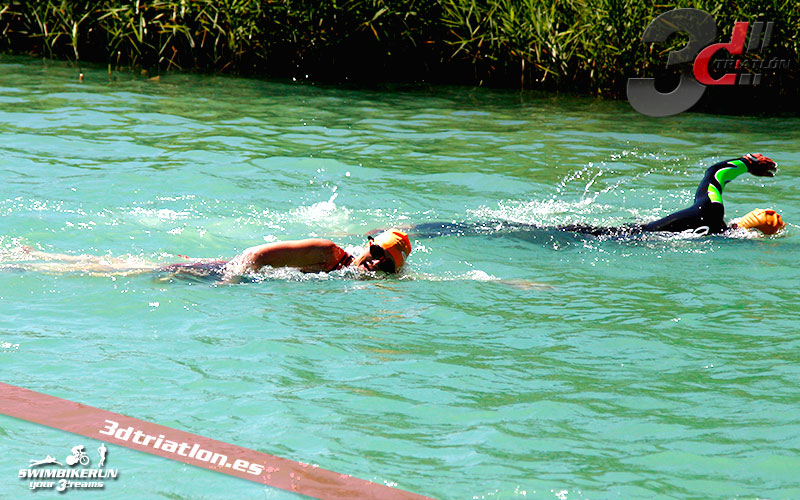 Resultados y fotos del club 3d triatlon madrid en el acuatlon dani molina