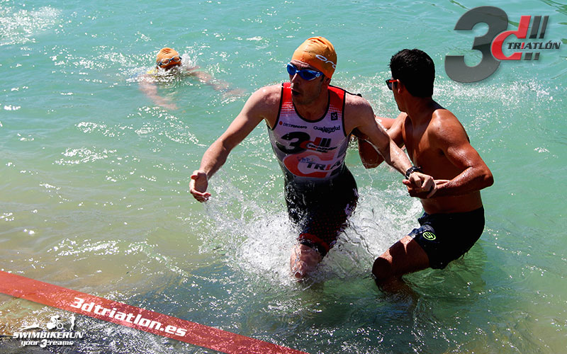 Resultados y fotos del club 3d triatlon madrid en el acuatlon dani molina