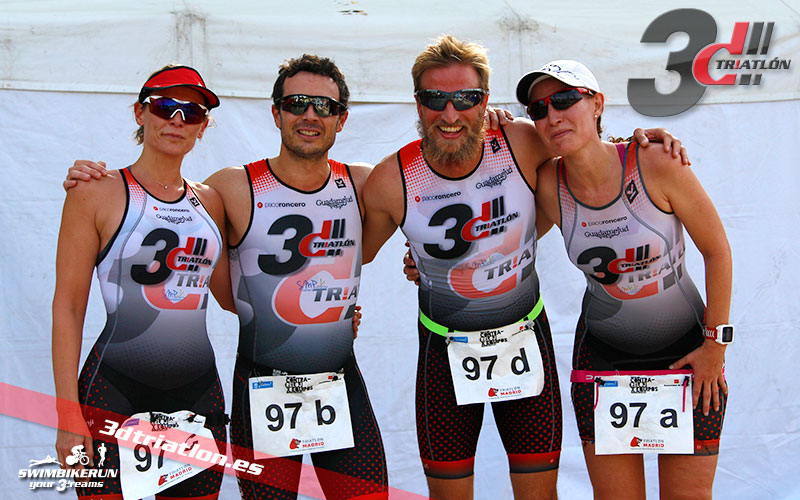 Club 3d triatlon Madrid en el Triatlon Contrarreloj por Equipos 2017