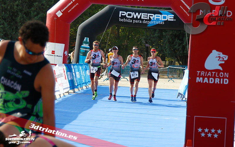 Club 3d triatlon Madrid en el Triatlon Contrarreloj por Equipos 2017