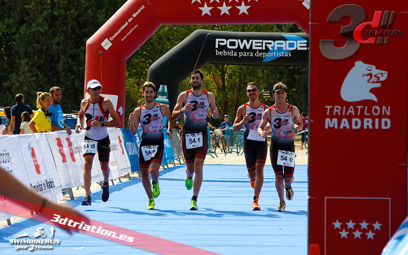 Club 3d triatlon Madrid en el Triatlon Contrarreloj por Equipos 2017