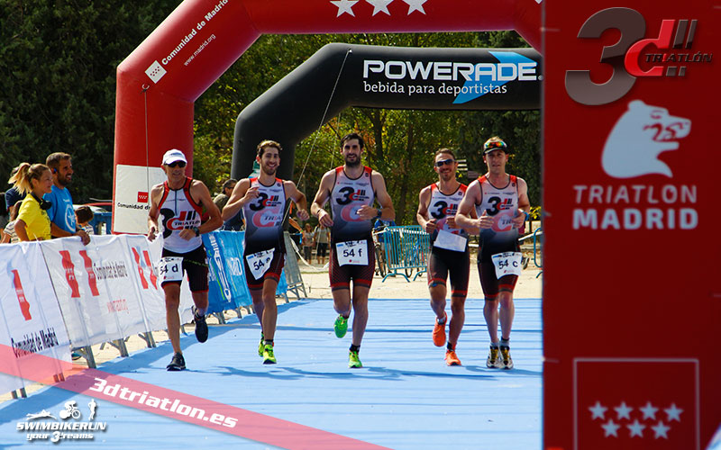 Club 3d triatlon Madrid en el Triatlon Contrarreloj por Equipos 2017