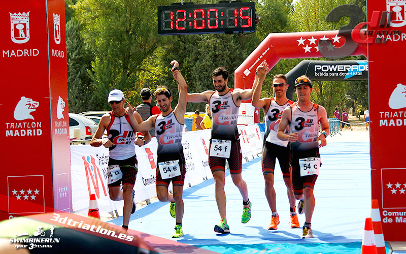 Club 3d triatlon Madrid en el Triatlon Contrarreloj por Equipos 2017