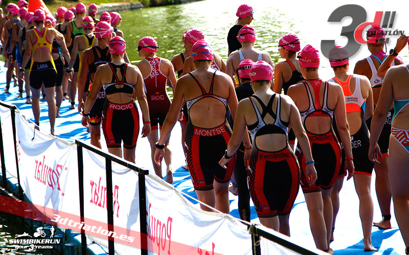 Club 3d triatlon en el triatlon villa de Madrid 2017