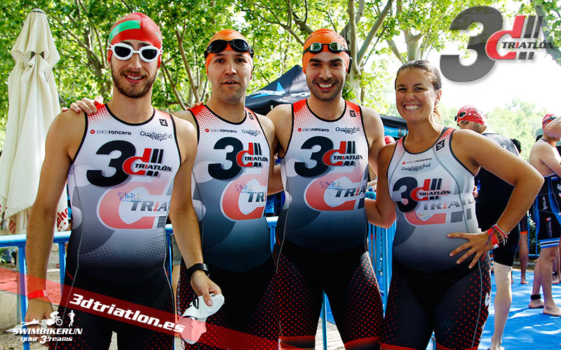fotos del club 3d triatlon madrid en el triatlon de la casa de campo