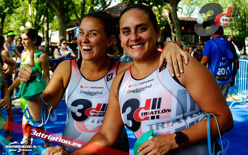 fotos del club 3d triatlon madrid en el triatlon de la casa de campo