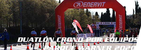 Cabecera fotos duatlón contrarreloj por equipos 2021 Parque Warner